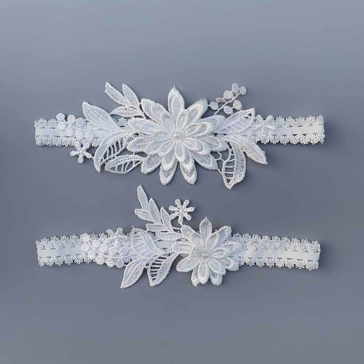Lace Bridal Garter /Blue Wedding Garter/ Floral Garter Elegant Garter/ Women's Wedding Garter/ Sexy Lace Garter