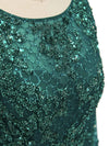 Gorgeous Green Mermaid Scoop Long Sleeves Long Evening Prom Dresses Online