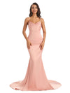 Sexy Soft Satin Spaghetti Straps Floor-Length Mermaid Bridesmaid Dresses Online