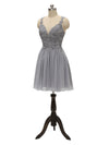 Elegant Lace Strap Chiffon Lace Short Midi Bridesmaid Dresses Online