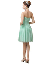Elegant V-neck  A-line Knee-Length Short Bridesmaid Dresses