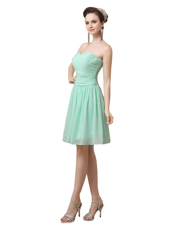 Elegant SweetHeart A-line Knee-Length Short Bridesmaid Dresses