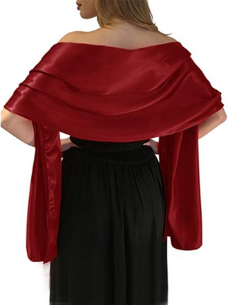 Women's Silky Scarf Shawls and Wraps for Wedding Favors Bride Bridesmaid Gifts Evening Dress S