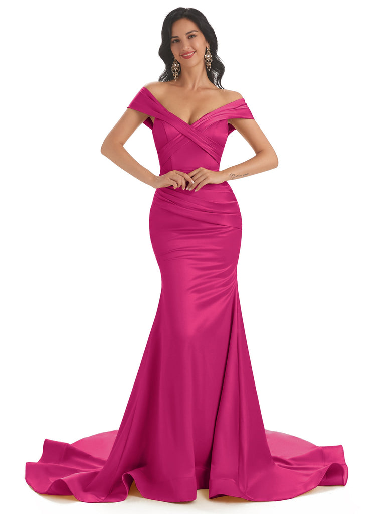 Pink Mermaid Bridesmaid Dress, Vestidos de festa de casamento, Satin Cap  Sleeve, O-Neck Appliques, Comprimento do piso formal, Custom Made -  AliExpress