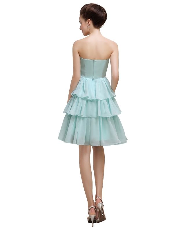 Sweetheart Pleats A-line Short Bridesmaid Dresses