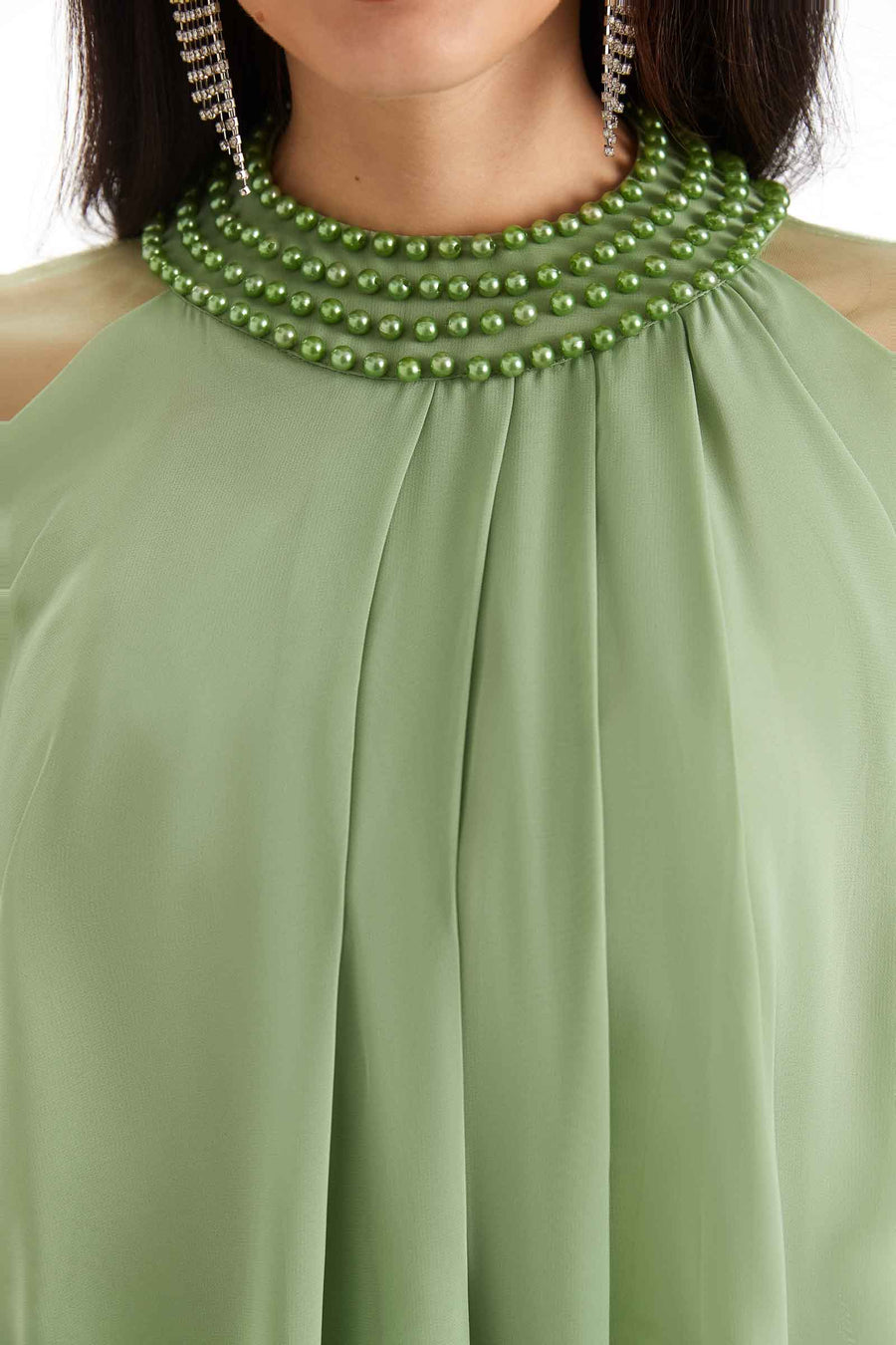 Elegant Chiffon Halter Knee Length Short Mother Of The Bride Dresses