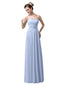 A-line Sweetheart Chiffon Floor-Length Long Bridesmaid Dresses