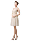 Elegant One-shoulder A-line Knee-Length Short Bridesmaid Dresses