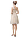 Elegant One-shoulder A-line Knee-Length Short Bridesmaid Dresses