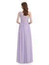Elegant One Shoulder Side Slit Floor Lenght Bridesmaid Dresses