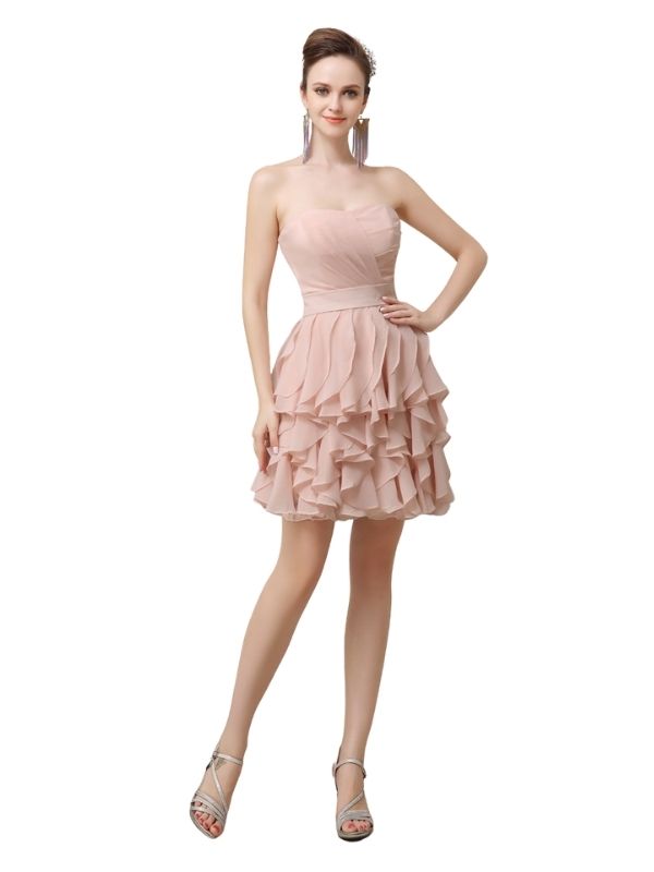 Polpular Sweetheart  A-line Knee-Length Short Bridesmaid Dresses