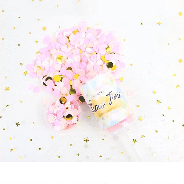 Paper Scraps Push Tube Wedding Push Ceremony Paper Flower Spray Tube Decoration