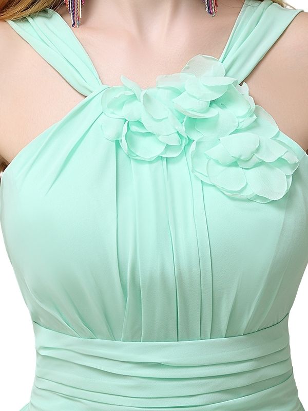 Unique Chiffon A-line Knee-Length Short Bridesmaid Dresses