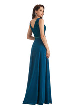 Elegant A-line Chiffon Long Lace Mother of The Bride Dresses With Jacket