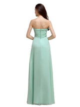 Simple Sweetheart Sleeveless A-line Floor-Length Bridesmaid Dresses