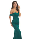Sexy Off Shoulder Soft Satin Maxi Long Mermaid Prom Dresses Online