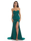 Sweetheart Strapless Mermaid Side Slit Soft Satin Long Bridesmaid Dresses Online