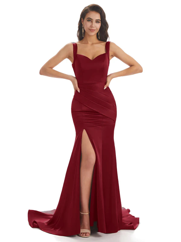 ChicSew Beaded Mermaid Long bridesmaid dresses Satin Off The Shoulder / dresses for wedding / womens wedding guest dresses, Peacock ChicSew Beaded Mermaid Long bridesmaid dresses Satin Off The Shoulder / dresses for wedding / womens wedding guest dresses, Peacock