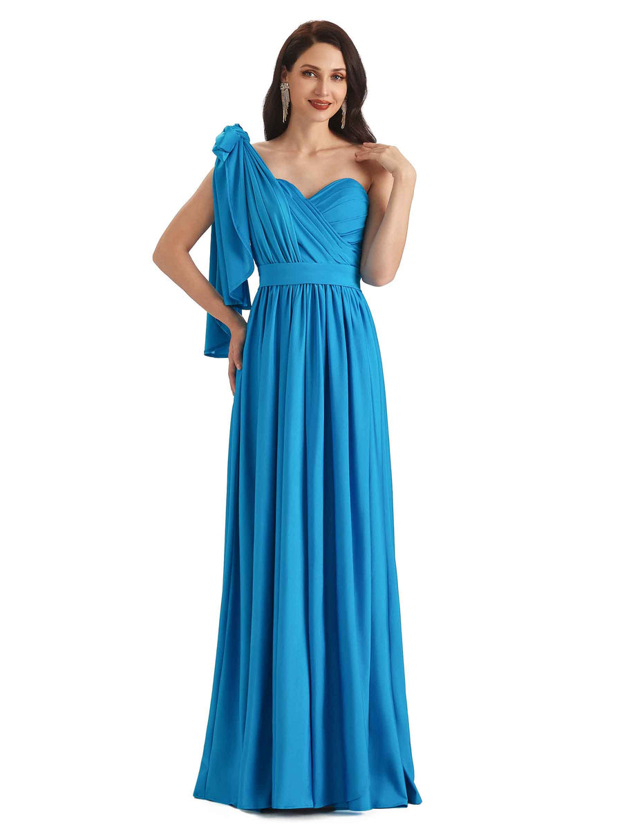 Convertible A-line Stretchy Jersey Long Formal Bridesmaid Dresses Online
