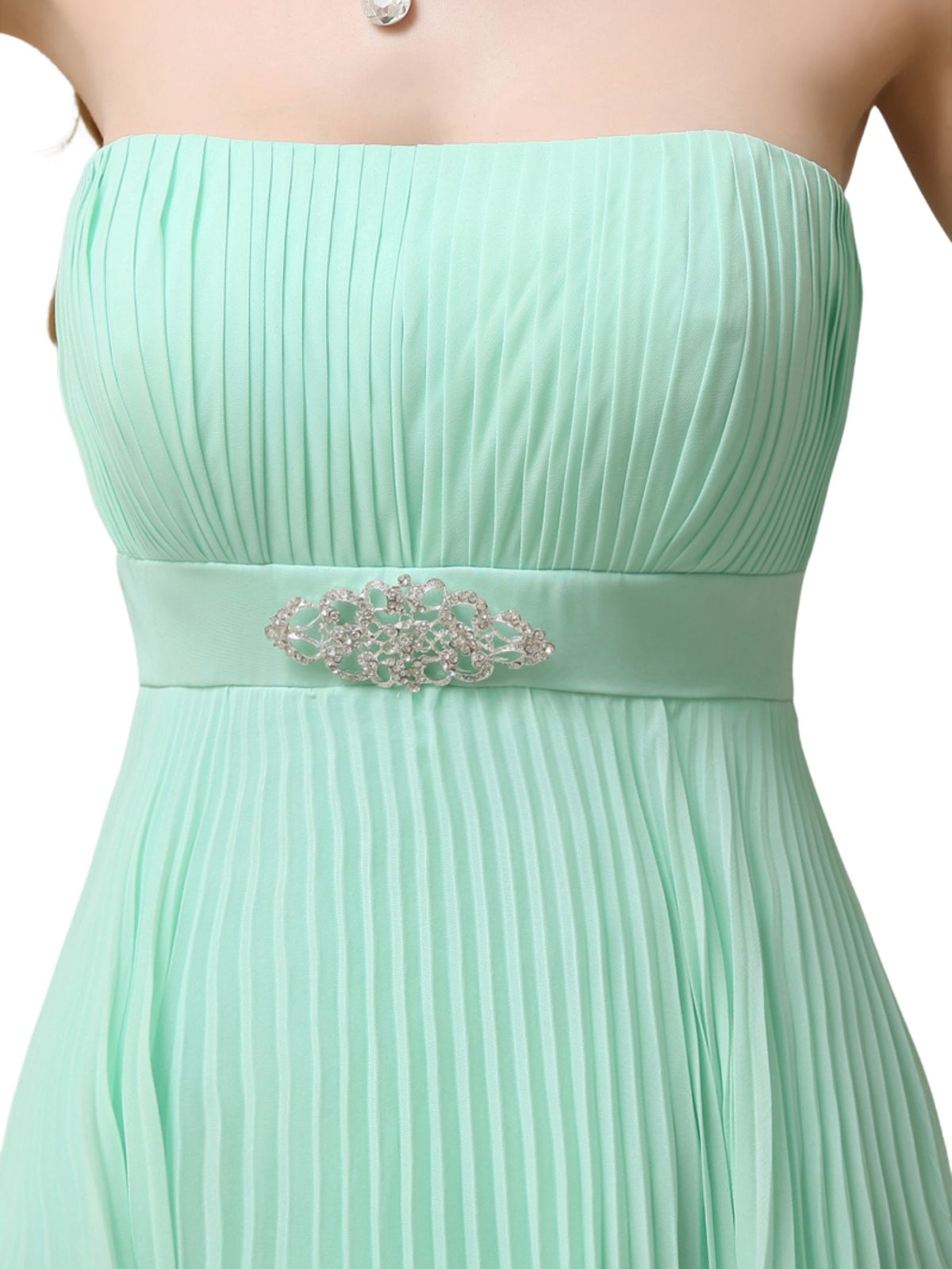 Elegant Straight Chiffon A-line Floor-Length Long Bridesmaid Dresses