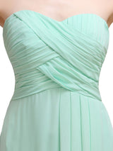 Simple Sweetheart Sleeveless A-line Floor-Length Bridesmaid Dresses