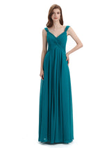 Elegant A-line Sleeveless Chiffon Bridesmaid Dresses