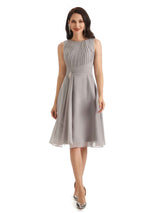 Elegant A-line Chiffon Knee-Length Short Mother of The Bride Dresses With Jacket