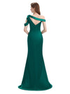 Sexy Soft Satin Unique Maxi Long Mermaid Formal Prom Dresses Sale With Slit