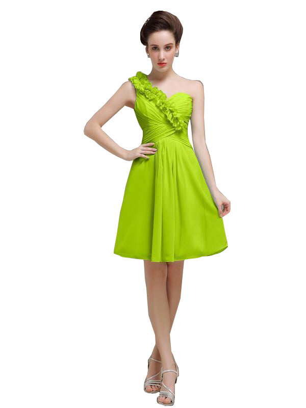 Plus Size Summer One Piece Birthday Lime Green Dress For Women Elegant  Pleated Short Style Wholesale Drop From Bakacutie, $21.48