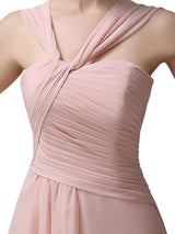 Simple A-line Knee-length Chiffon Short Bridesmaid Dresses