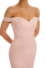 Elegant Mermaid Off The Shoulder Long Maxi Satin Silky Graduation Prom Dresses Sale