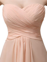Charming A-line Sweetheart Sleeveless Floor-Length Long Bridesmaid Dresses