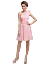 One Shoulder Short A-Line Bridesmaid Dresses