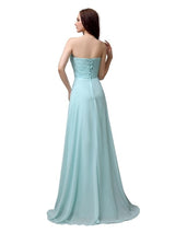 Pretty Sweetheart Chiffon A-line Floor-Length Long Bridesmaid Dresses