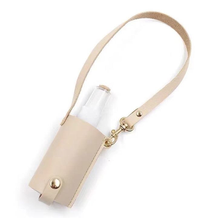 Spray Hand Sanitizer Anti-epidemic Alcohol Rub Small Portable Spray Bottle Leather Case