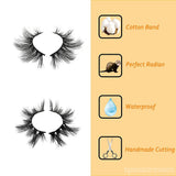 3D Mink Eyelashes, 1 Pair Fake Eyelashes Natural Mink Lashes