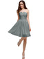 Chiffon Sleeveless A-line Knee-Length Bridesmaid Dresses