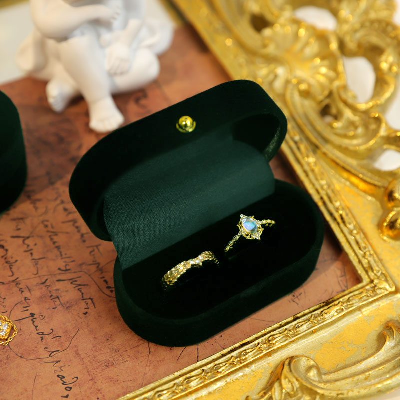 Velvet Ring Box Wedding Ring Earring Box High-end Jewelry Box Jewelry Storage Box