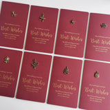 Bronze Bronzing Burgundy Greeting Card