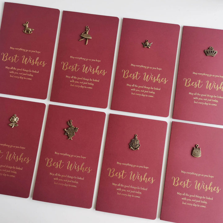 Bronze Bronzing Burgundy Greeting Card