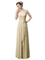 Simple A-line Chiffon Straight Floor-Length Long Bridesmaid Dresses