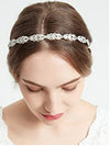 Flower Design Rhinestone Crystal Wedding Headband Bridal Headpieces Simple Design Bridal Headband