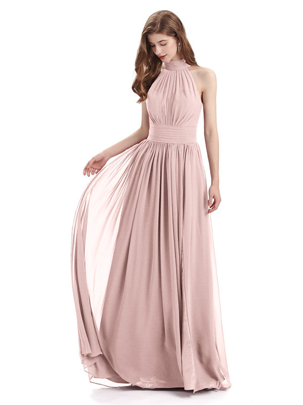 Women Halter Bridesmaid Dresses Short Chiffon A Line Sleeveless Formal  Homecoming Gown B034, Begonia, 2 : : Clothing, Shoes & Accessories