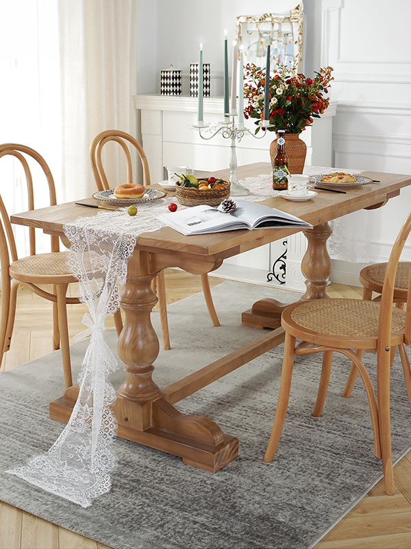 White Lace Boho Tablecloth Wedding Party Bridal Shower Decorations Vintage Rustic Table Runner