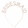 Simple Alloy Rhinestone Letters BRIDESMAID Or TEAMBRIDE Bridal Headband