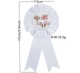 Satin Bachelorette Sash - Bride To Be  3-Piece Set Satin Printed Hot Word Bride to Be Sash
