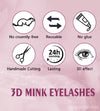 3D Mink Eyelashes, 2 Pairs Fake Eyelashes Natural Mink Lashes