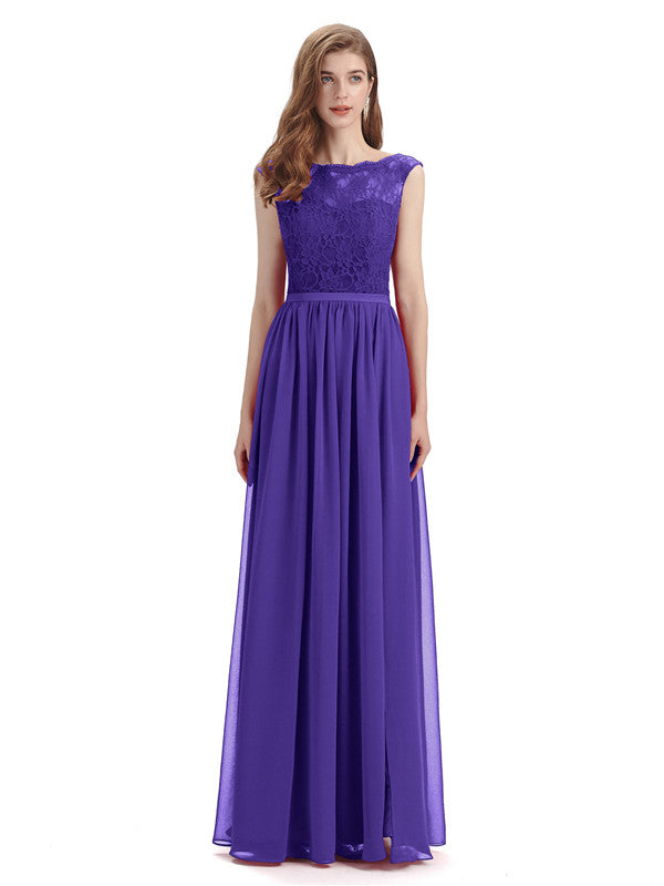A-line Cheap Top Lace Floor-Length Bridesmaid Dresses - Chicsew – ChicSew