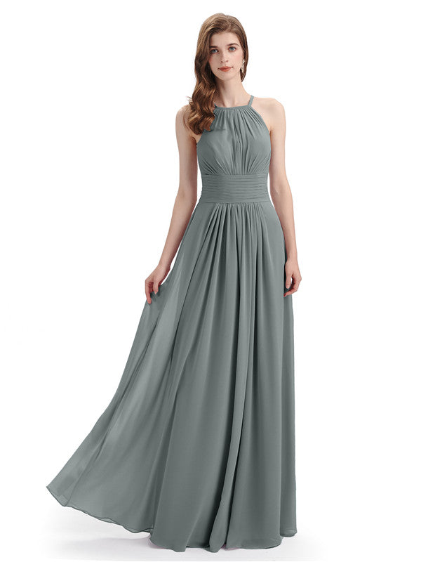Charming Halter Floor Length Bridesmaid Dresses - Chicsew – ChicSew