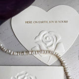 Love Rose Card Creative Special-shaped Decorative Greeting Card Valentine's Day Love Letter Card